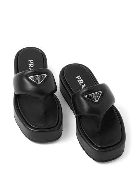 prada soft padded sandals.